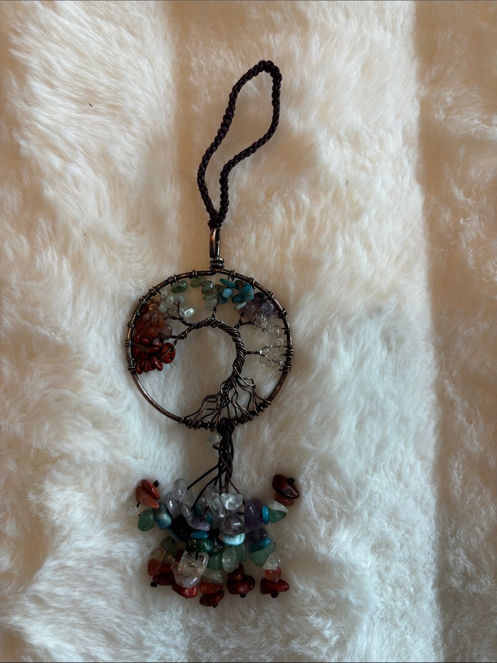 Chakra Tree Of Life Crystal Chip Gemstone NEW Dreamcatcher